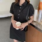 Polo Collar Short-sleeved Dress