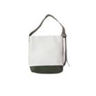 Color-block Faux-leather Shopper Bag