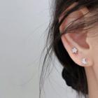 925 Sterling Silver Non-matching Star & Moon Stud Earring