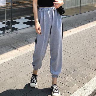 Short-sleeve T-shirt / Bolt Print Harem Pants