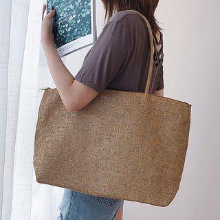 Linen Beach Bag