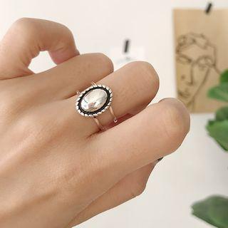 925 Sterling Silver Layered Open Ring K468 - As Shown In Figure - One Size