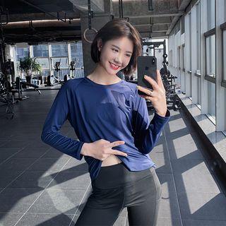Quick Dry Cross Strap Long-sleeve T-shirt