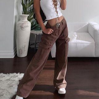 Low-rise Baggy Cargo Jeans