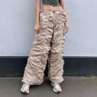 Plain Low-rise Wide Fit Pants