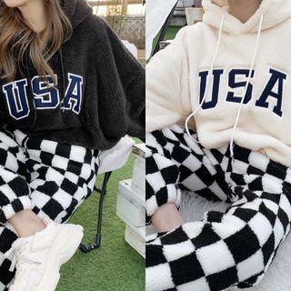 Letter-patch Dumble Hoodie