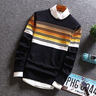 Long-sleeve Gradient Basic Sweater