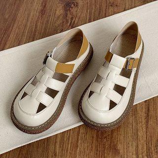 Round-toe Platform Sandals