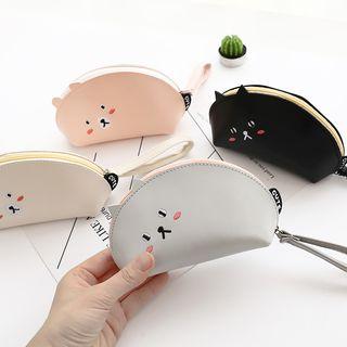 Embroidered Cat Shaped Coin Purse