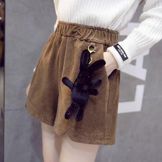 Wide-leg Corduroy Shorts