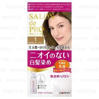 Dariya - Salon De Pro Hair Color Fast Dyeing Emulsion (#1 Pretty Bright Light Brown) 1 Set
