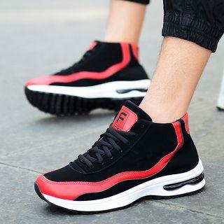 Faux-leather Athletic-shoes