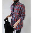 Checked Shirt With Sash