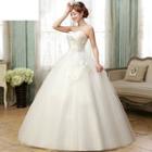 Lace Embroidered Wedding Ball Gown
