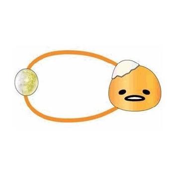 Daniel & Co. - Sanrio Gudetama Mascot Pony Tail Hair Tie 1 Pc