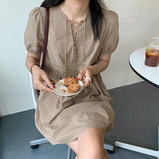 Tassel Short-sleeve A-line Dress