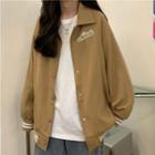 Logo Snap Button Jacket