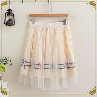 Bow Mesh Skirt