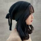 Bow-accent Knit Beanie