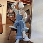 Bell-bottom Overall Jeans