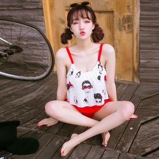 Cartoon Print Bikini