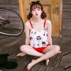 Cartoon Print Bikini
