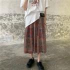 Print Retro Skirt As Shown In Figure - One Size