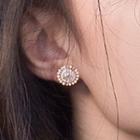 Faux Pearl Earring 1 Pair - S925 Silver - As Shown In Figure - One Size