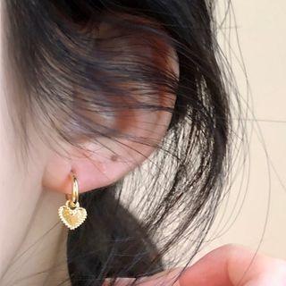 Heart Cherry Rhinestone Earring