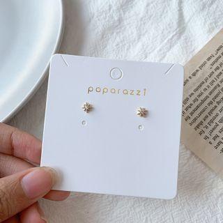 Rhinestone Star Earring 1 Pair - My31173 - Gold - One Size