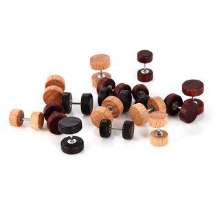 Wooden Disc Through & Through Earring