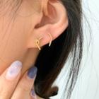 Knot Asymmetrical Sterling Silver Earring