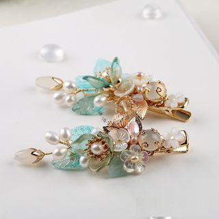 Retro Faux Pearl Branches Hair Clip