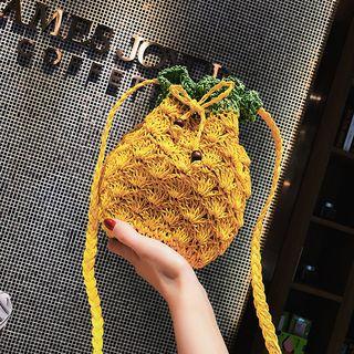 Drawstring Bucket Crossbody Bag
