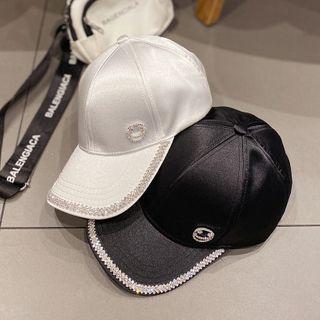 Rhinestone Smiley Baseball Cap