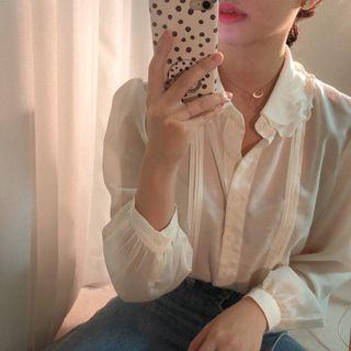 Lettuce Edge Sheer Blouse