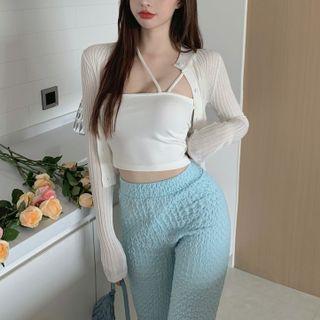 Halter Top / Cardigan / Pants