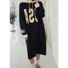 Tall Size Usa Hooded Pullover Dress
