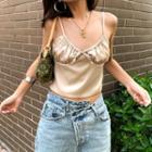 Sleeveless Bow-accent Cropped Top
