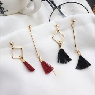 Asymmetrical Tassel Drop Earring
