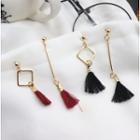 Asymmetrical Tassel Drop Earring