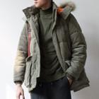 Furry Hooded Padded Corduroy Jacket