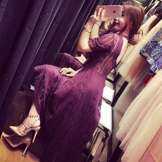 Short Sleeve Mock Neck V Back Lace Dress
