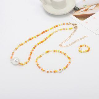 Beaded Necklace / Bracelet / Ring / Set