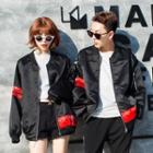 Couple Matching Printed Zip-up Jacket