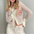 Mesh Stripes Cardigan