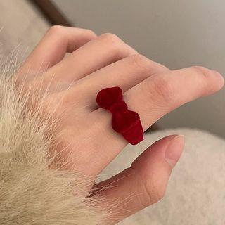 Flocking Bow Open Ring