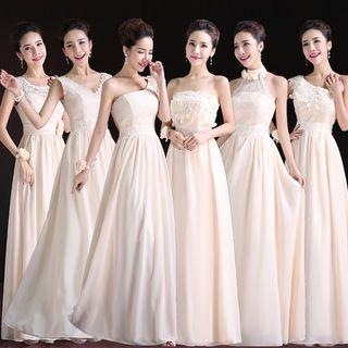 Lace Panel Evening Gown (various Designs)
