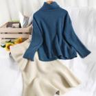 Turtleneck Sweater Sweater - Blue - One Size