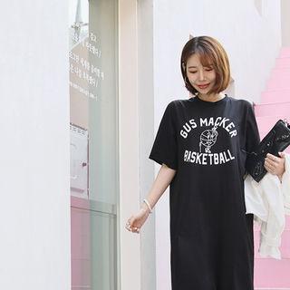 Lettering Midi Dress